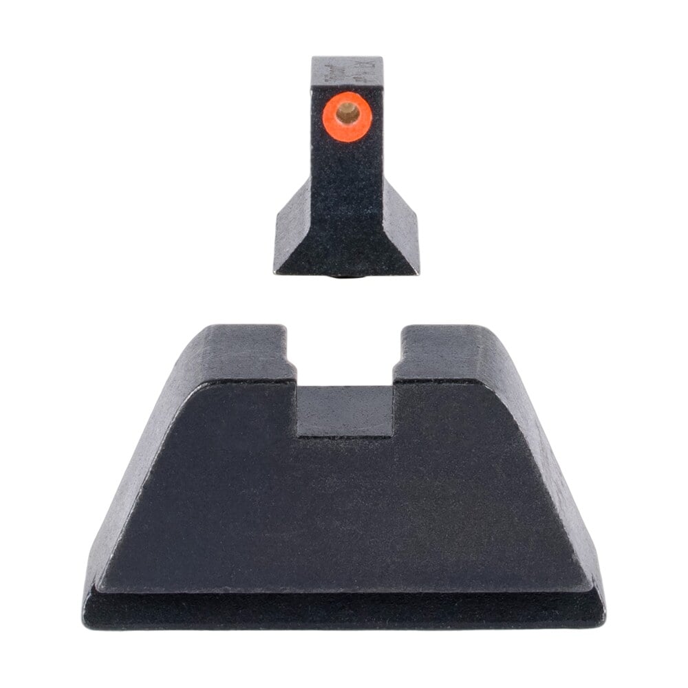 trijicon gl201c601138 suppressor/optic height sights green/tritium orange outline front sight black/blank rear sight glock 17/17l/19/22 standard frame Trijicon GL201C601138 Suppressor/Optic Height Sights Green/Tritium Orange Outline Front Sports South item 162040