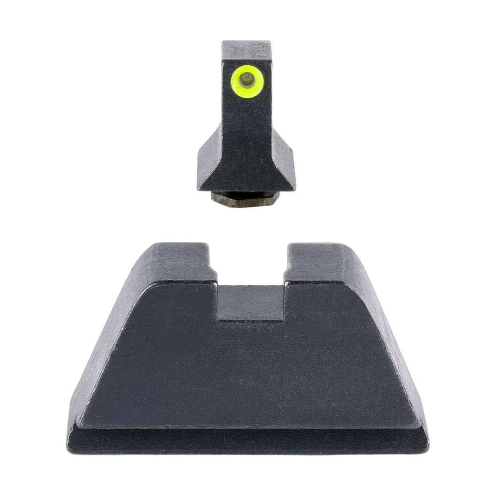 trijicon gl201c601139 suppressor/optic height sights green/tritium yellow outline front sight black/blank rear sight glock 17/17l/19/22 standard frame Trijicon GL201C601139 Suppressor/Optic Height Sights Green/Tritium Yellow Outline Front Sports South item 162041