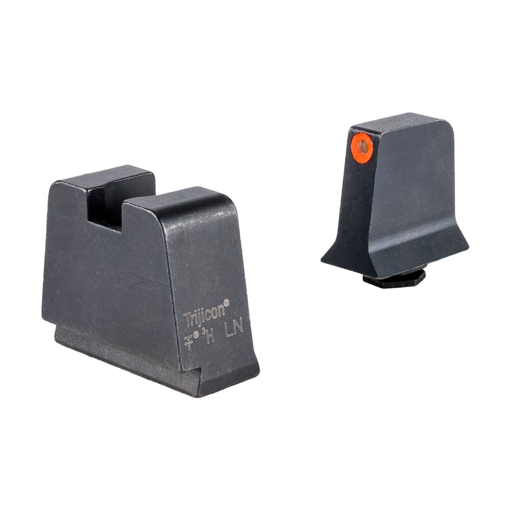 trijicon gl243c601146 suppressor/optic height sights green/tritium orange outline front sight black/blank rear sight glock 42/43/43x slim frame Trijicon GL243C601146 Suppressor/Optic Height Sights Green/Tritium Orange Outline Front Sports South item 162044