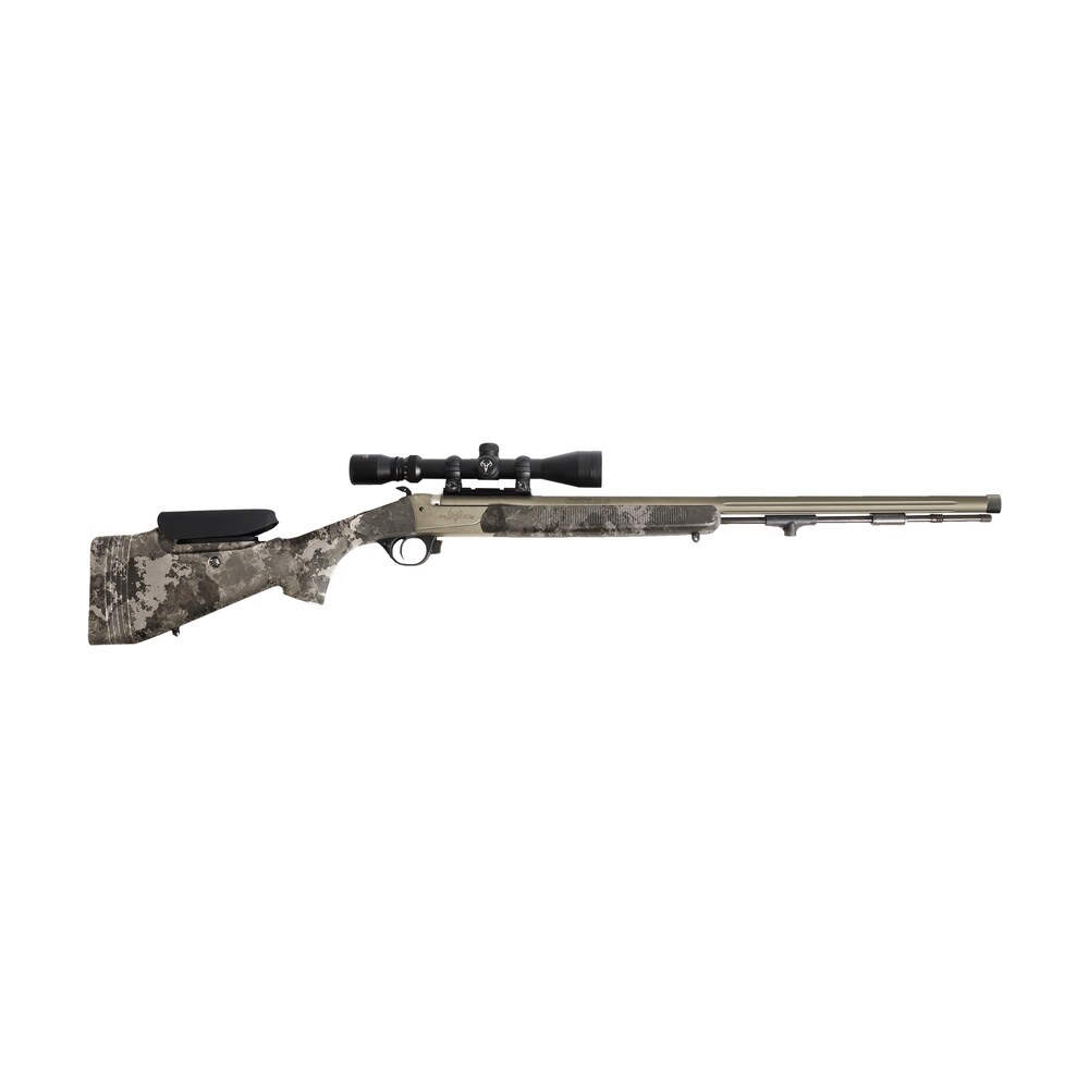 traditions r53 746604534 pursuit xt pro w/optics 50 cal 26" tungsten cerakote fluted/threaded w/vapr twist barrel, veil alpine synthetic stock w/adj cheek piece & lop 3.5 10x44mm duplex Traditions R53-746604534 Pursuit XT Pro Sports South item 162090
