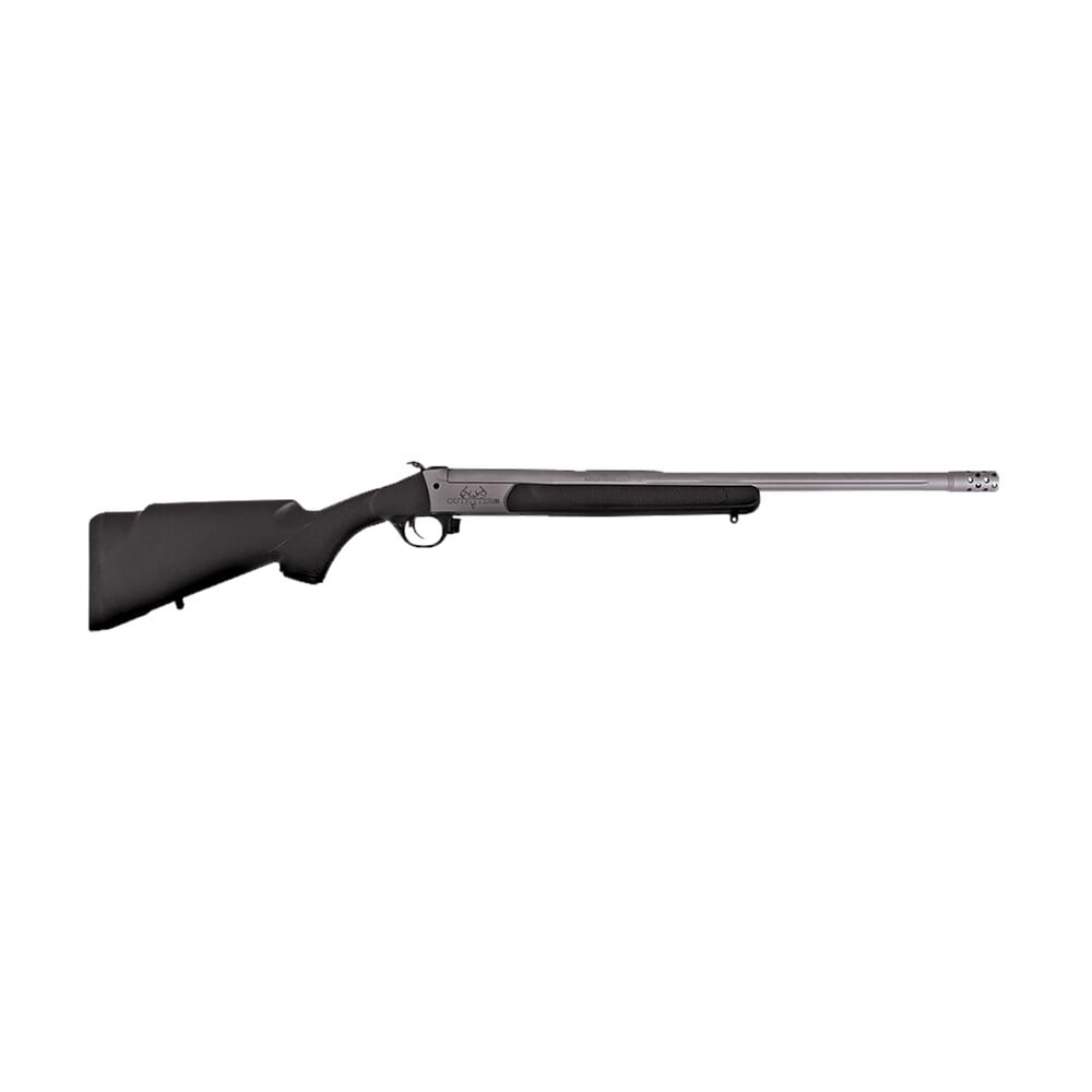 traditions cr361130t outfitter g3 360 buckhammer 22" tungsten cerakote chrome lined steel/ target crown barrel, tungsten cerakote drilled & tapped receiver, adj cheek piece & lop black synthetic stock Traditions CR361130T Outfitter G3 360 Buckhammer 22" Tungsten Cerakote Chrome Lined Steel/ Sports South item 162099