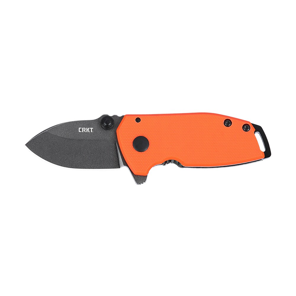 crkt 2486 squid compact 1.75" folding drop point plain stonewashed d2 steel blade, blaze orange g10/ss handle CRKT 2486 SQUID Compact 1.75" Folding Drop Point Plain Stonewashed D2 Steel Blade, Blaze Orange Sports South item 162114