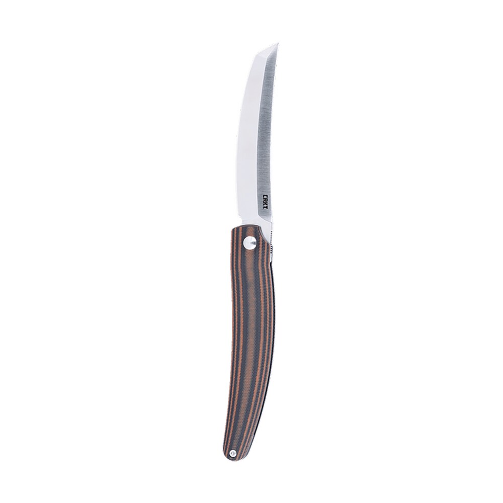 crkt 5930 ancestor edc 3.60" folding tanto plain satin d2 steel blade, black/brown stripe g10 handle CRKT 5930 Ancestor EDC 3.60" Folding Tanto Plain Satin D2 Steel Blade, Black/Brown Stripe G10 Sports South item 162128