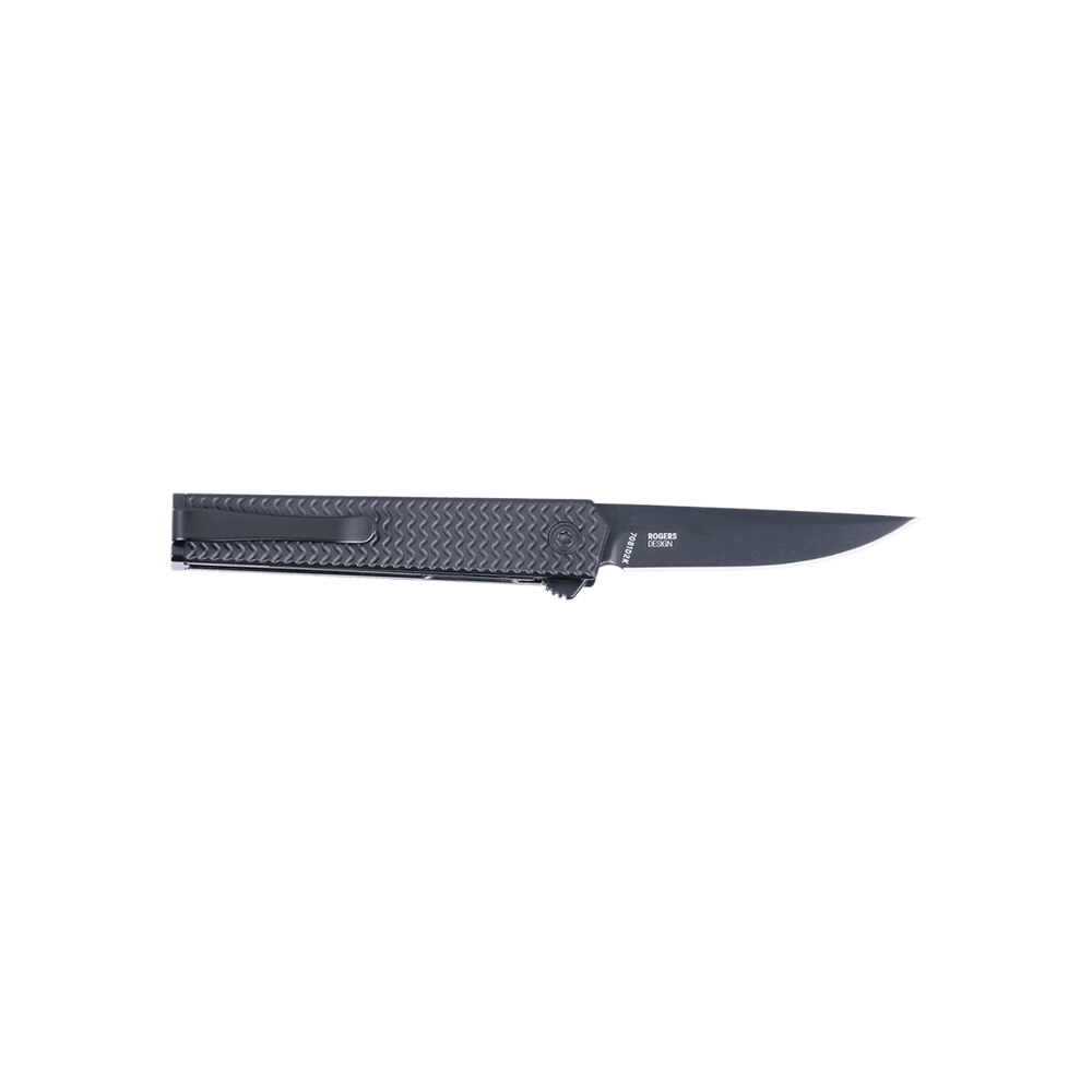 crkt 7081d2k ceo microflipper 2.36" folding drop point plain black tini d2 steel blade, black textured aluminum handle CRKT 7081D2K CEO Microflipper 2.36" Folding Drop Point Plain Black TiNi D2 Steel Blade, Black Sports South item 162133