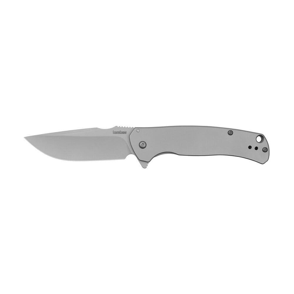 kershaw 1416 scour 3.30" folding drop point plain bead blasted 8cr13mov ss blade, bead blasted stainless steel handle Kershaw 1416 Scour 3.30" Folding Drop Point Plain Bead Blasted 8Cr13MoV SS Blade, Bead Blasted Sports South item 162181