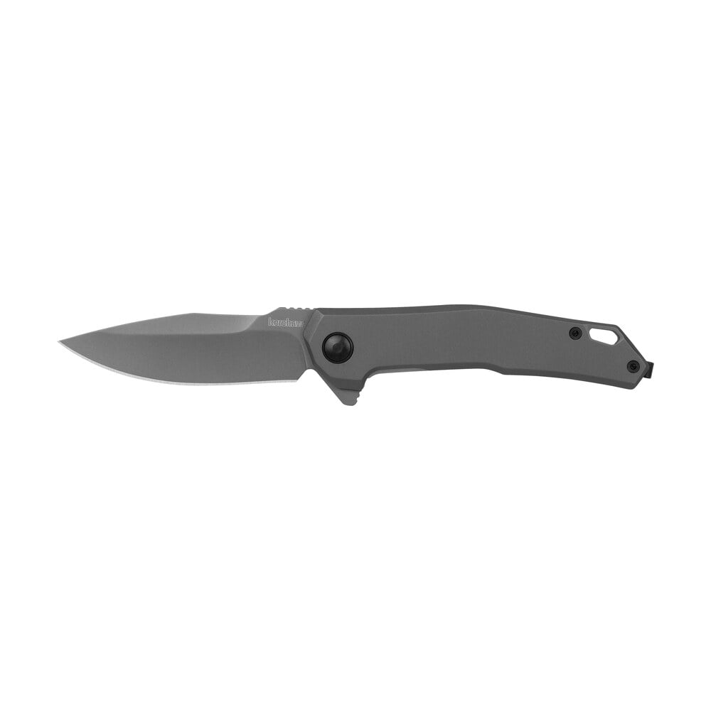 kershaw 5570 helitack 3.26" flipper drop point plain gray pvd coated 8cr13mov ss blade, gray pvd stainless steel handle Kershaw 5570 Helitack 3.26" Flipper Drop Point Plain Gray PVD Coated 8Cr13MoV SS Blade, Gray Sports South item 162185