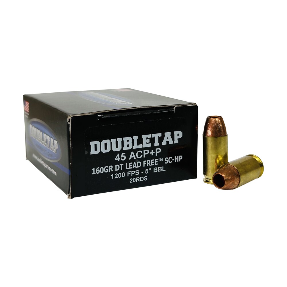 doubletap ammunition 45a160xm 45acp 160gr lead free hollow point 20 per box/50 case DoubleTap Ammunition 45A160XM 45ACP 160gr Lead Free Hollow Point 20 Per Box/50 Case Sports South item 162192