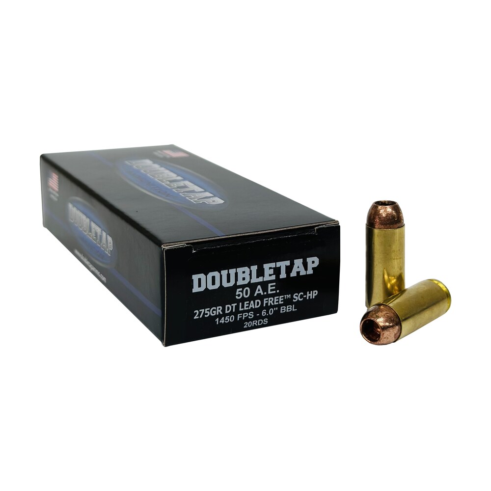 doubletap ammunition 50ae275x dt lead free 50ae 275gr 20 per box/25 case DoubleTap Ammunition 50AE275X DT Lead Free 50AE 275gr 20 Per Box/25 Case Sports South item 162194