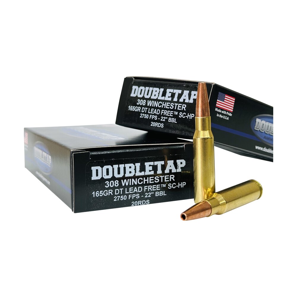 doubletap ammunition 308w165x 308win 165gr lead free hollow point 20 per box/25 case DoubleTap Ammunition 308W165X 308Win 165gr Lead Free Hollow Point 20 Per Box/25 Case Sports South item 162196