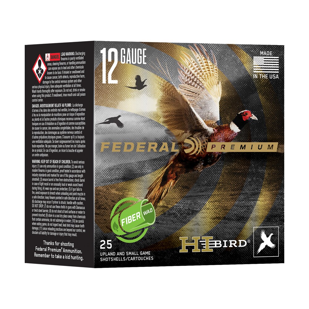 federal hvfb12hw5 federal premium hi bird 12gauge 2.75" 1 1/4oz 5shot 25 per box/10 case Federal HVFB12HW5 Federal Premium Hi-Bird 12Gauge 2.75" 1 1/4oz 5Shot 25 Per Box/10 Case Sports South item 162260