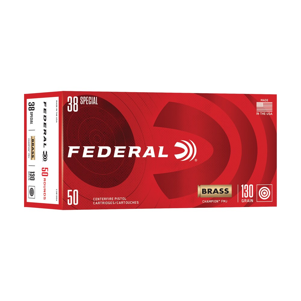 federal c38130a champion 38special 130gr full metal jacket 50 per box/20 case Federal C38130A Champion 38Special 130gr Full Metal Jacket 50 Per Box/20 Case Sports South item 162265