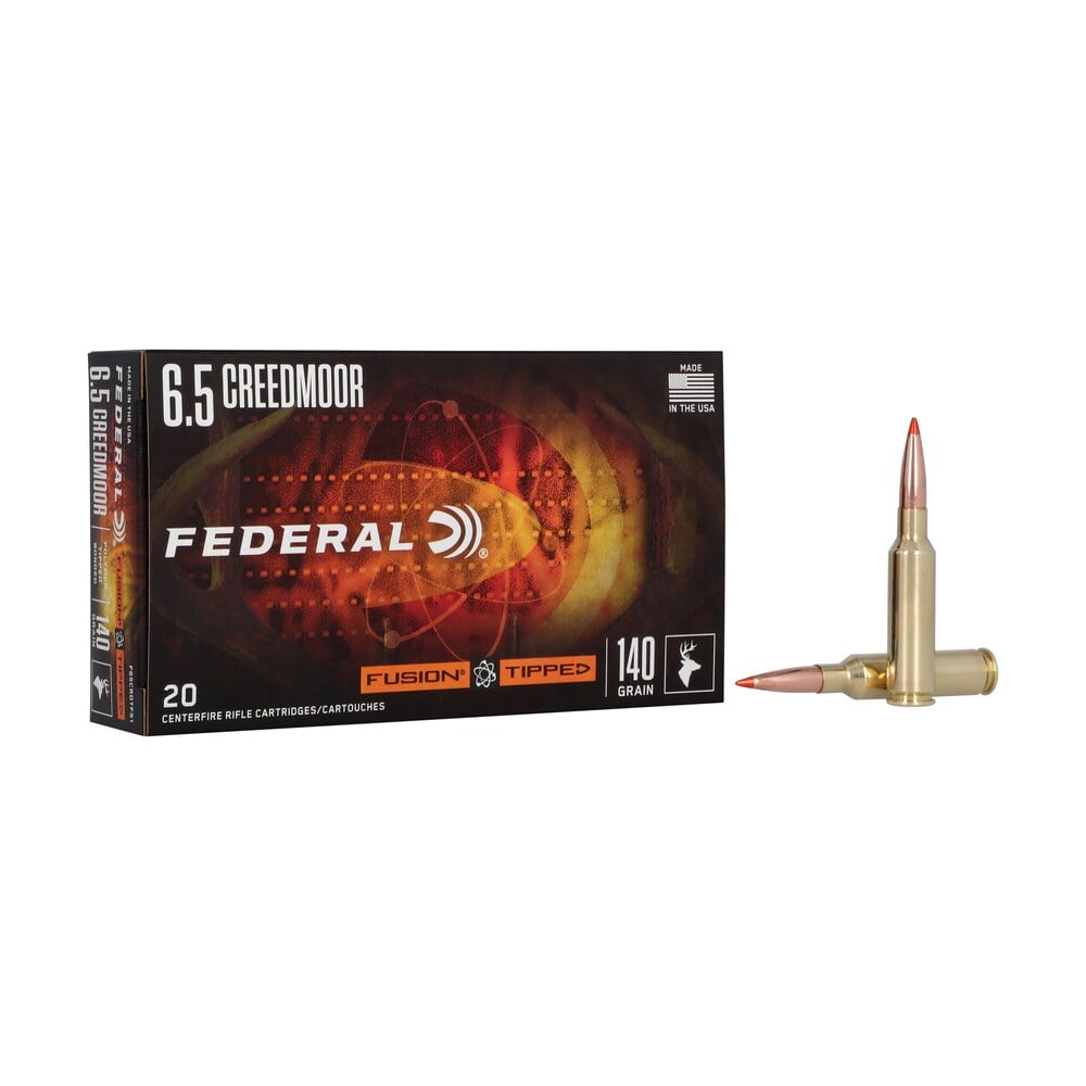 federal f65crdtfs1 fusion 6.5creedmoor 140gr bonded soft point 20 per box/10 case Federal F65CRDTFS1 Fusion 6.5Creedmoor 140gr Bonded Soft Point 20 Per Box/10 Case Sports South item 162267