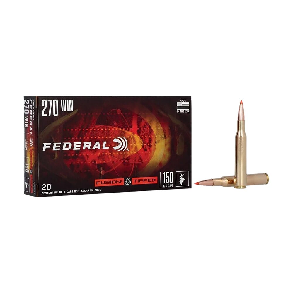 federal f270tfs2 270win 150gr fusion tipped 20 per box/10 case Federal F270TFS2 270Win 150gr Fusion Tipped 20 Per Box/10 Case Sports South item 162268