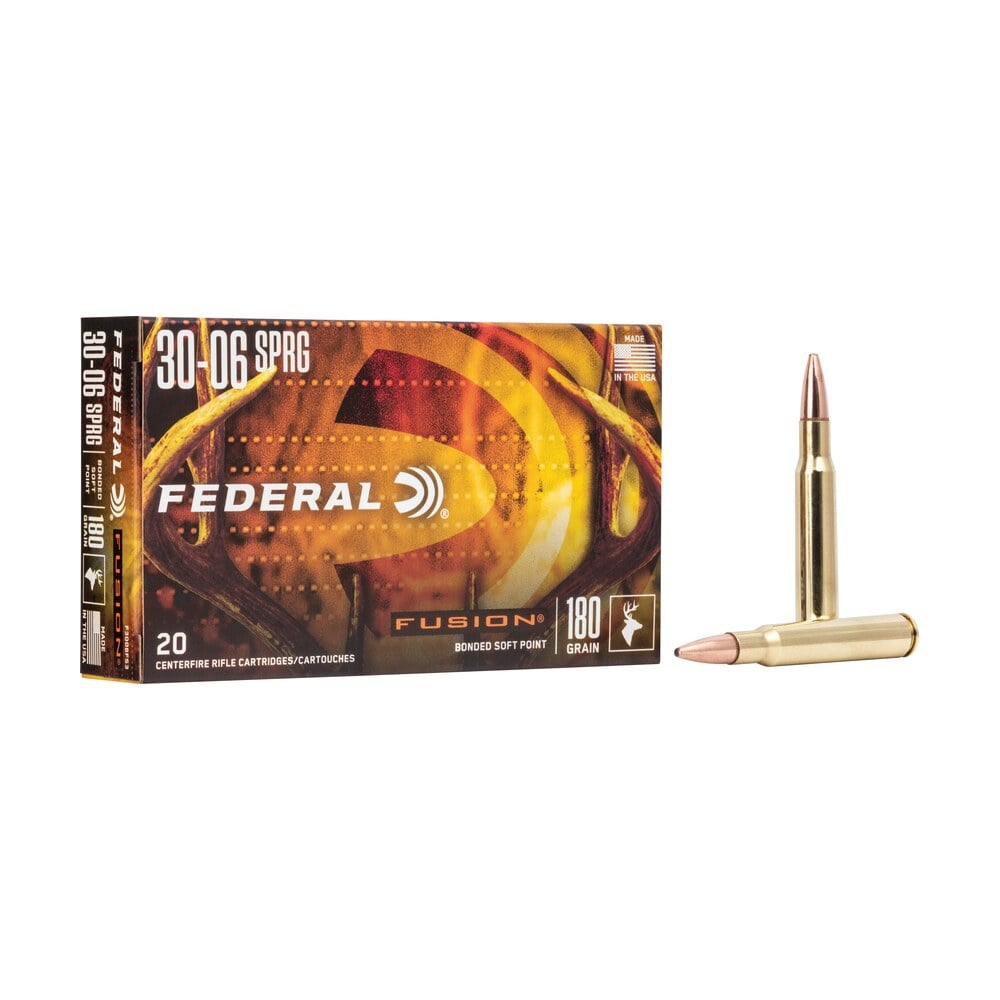 federal f3006tfs3 fusion 30 06springfield 180gr bonded soft point 20 per box/10 case Federal F3006TFS3 Fusion 30-06Springfield 180gr Bonded Soft Point 20 Per Box/10 Case Sports South item 162273