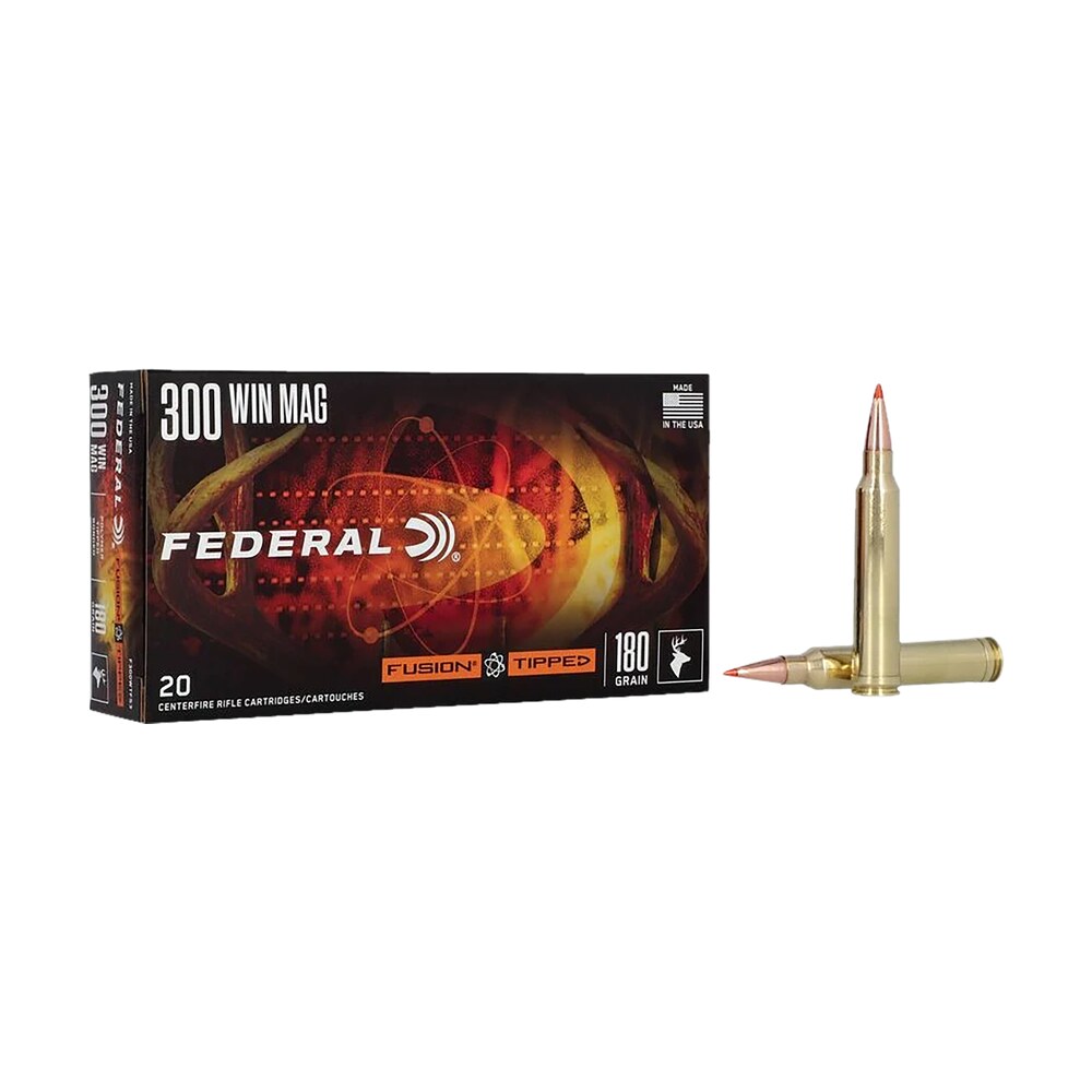 federal f300wtfs3 fusion 300winmag 180gr bonded soft point 20 per box/10 case Federal F300WTFS3 Fusion 300WinMag 180gr Bonded Soft Point 20 Per Box/10 Case Sports South item 162274