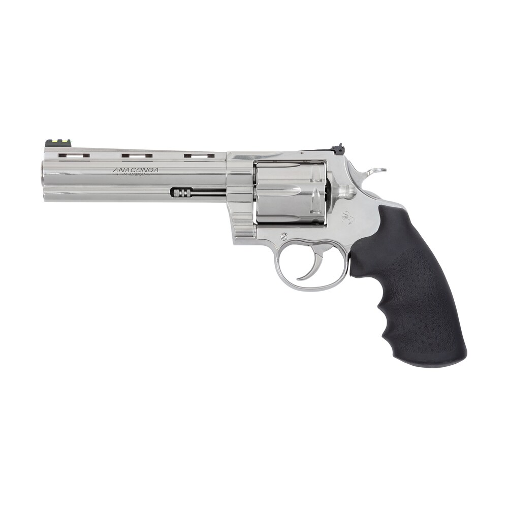 colt mfg anacondasp6rft anaconda target 44 mag 6rd 6" stainless vent rib barrel, cylinder & stainless stainless steel frame, black rubber grip Colt Mfg ANACONDASP6RFT Anaconda Target 44 Mag 6rd 6" Stainless Vent Rib Sports South item 162750