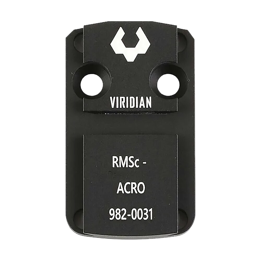 viridian 9820031 rfx 44 shield rmsc mounting adapter black anodized Viridian 9820031 RFX 44 Shield RMSc Mounting Adapter Black Anodized Sports South item 163069