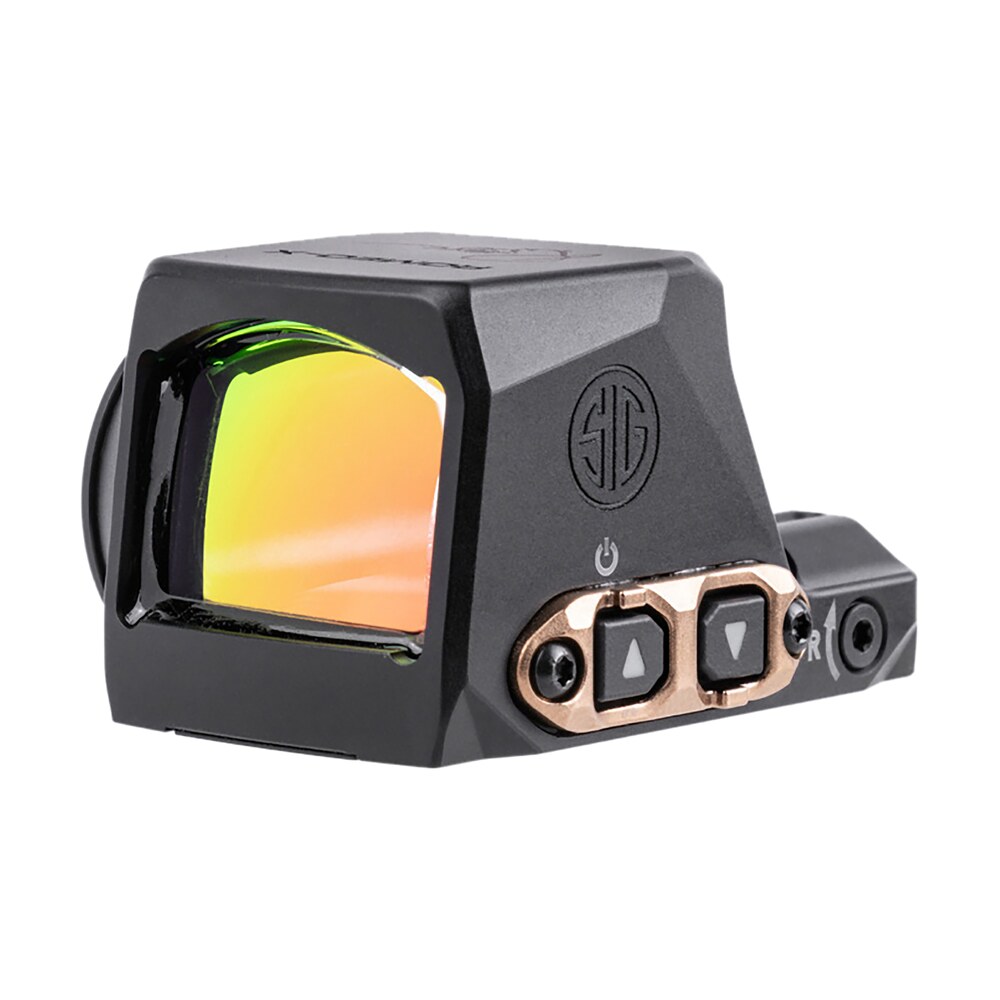 sig sauer electro optics sorx1208 romeo x black anodized/rose gold 1x24mm 2 moa red dot/32 moa circle reticle, fits sig p365 features magnetac Sig Sauer Electro-Optics SORX1208 Romeo-X Black Anodized/Rose Gold 1x24mm 2 MOA Red Dot/32 MOA Sports South item 163126