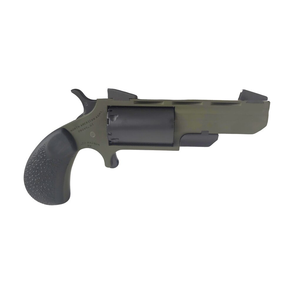 north american arms naatghcb green huntsman conversion 22 lr/22 mag 5rd 2" heavy vent rib barrel, od green cerakote steel frame, matte black cylinder, black cobblestone rubber grip North American Arms NAATGHCB Green Huntsman Conversion 22 LR/22 Mag 5rd 2" Heavy Vent Rib Sports South item 163128