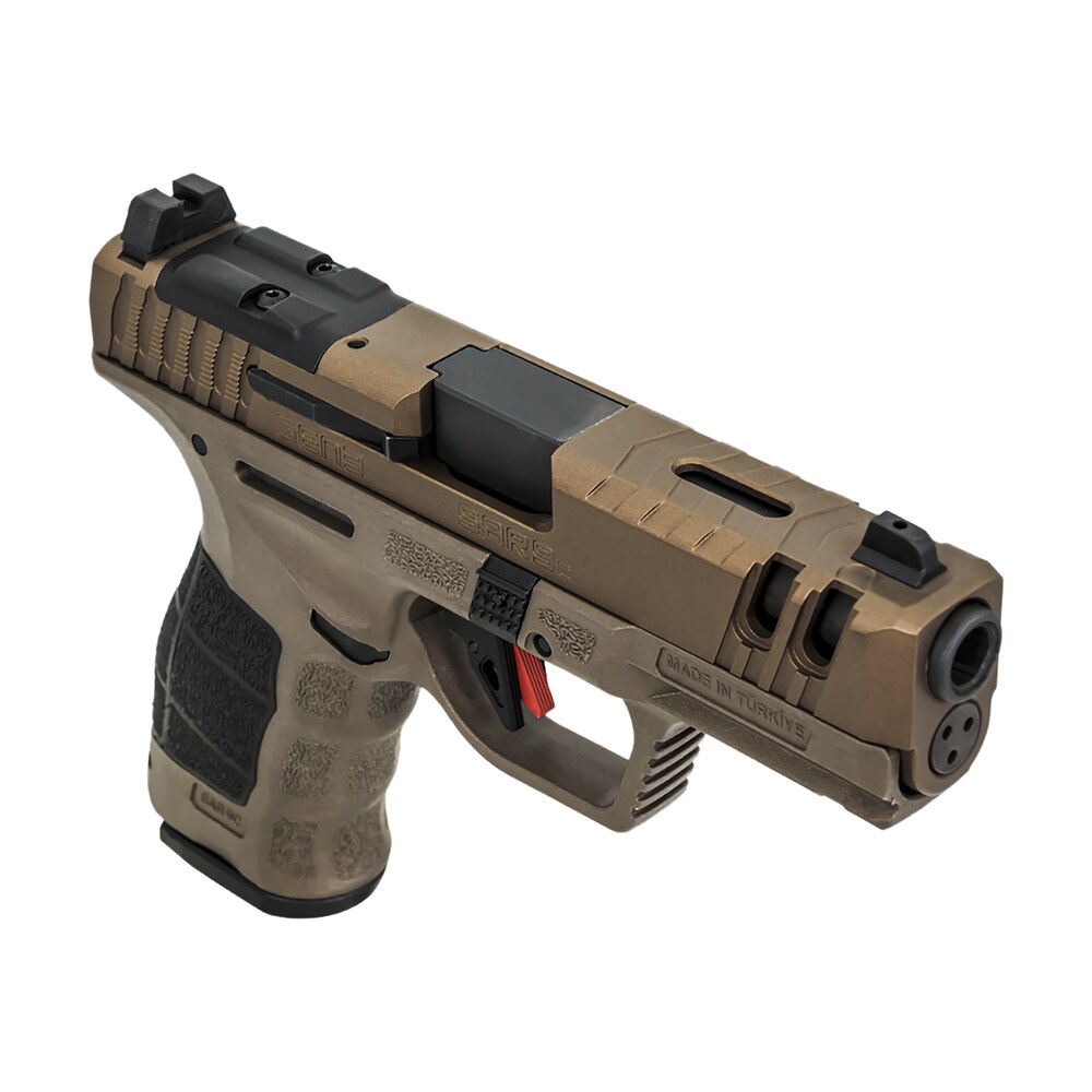 sar usa sar9cg3br sar9 c gen3 compact frame 9mm luger 15+1 4" black steel barrel, bronze steel optic ready/ported/serrated slide, bronze polymer frame w/picatinny rail, interchangeable backstrap grip SAR USA SAR9CG3BR SAR9 C Gen3 Compact Frame 9mm Luger 15+1 4" Black Steel Sports South item 163196