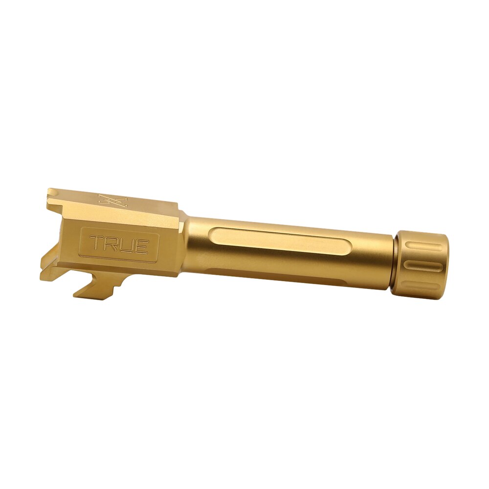 true precision inc tpshcbxtg springfield 9mm luger 3.10" threaded gold tin stainless steel, fits springfield hellcat True Precision Inc TPSHCBXTG Springfield 9mm Luger 3.10" Threaded Gold TiN Stainless Steel, Sports South item 163214