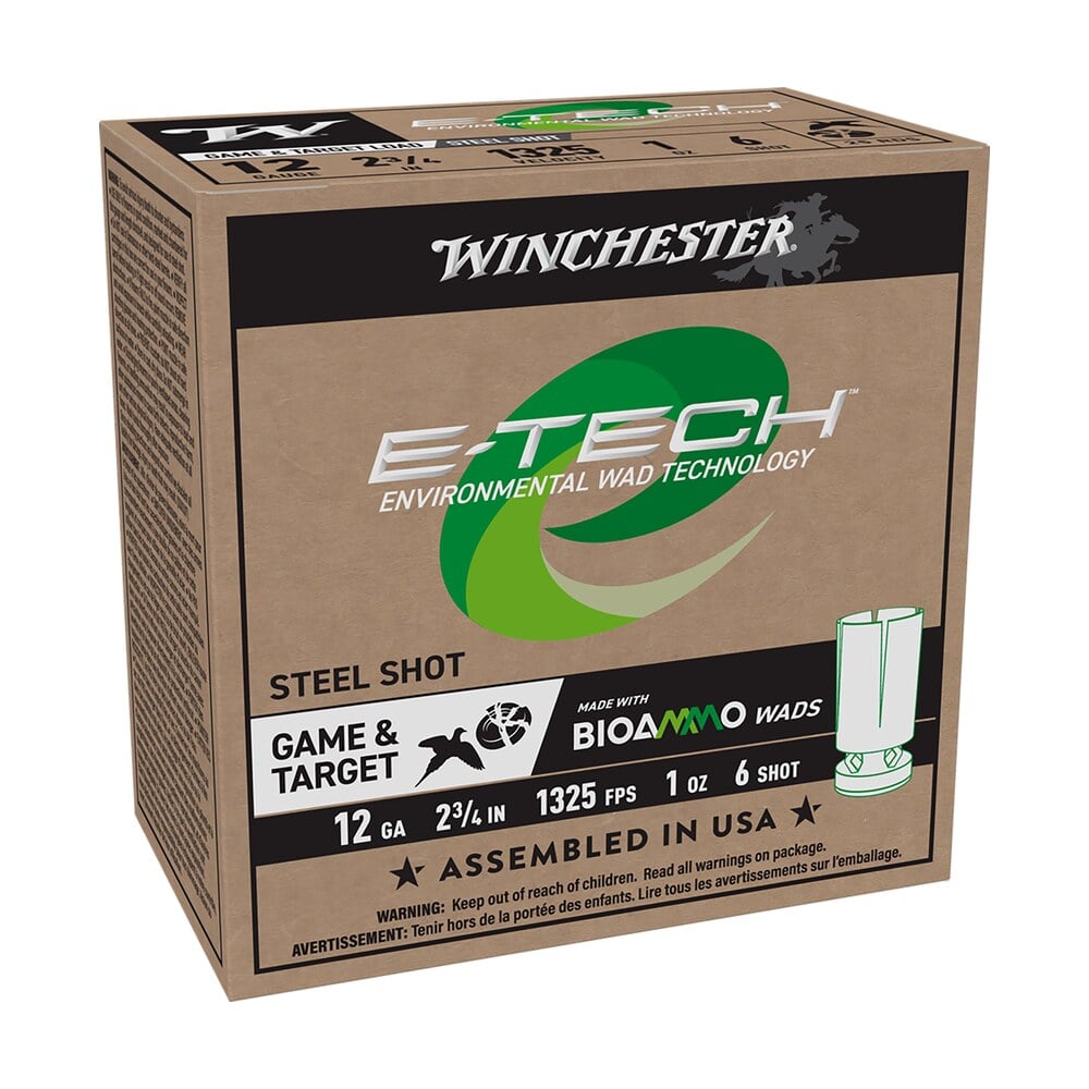 winchester ammo wcl12s6 e tech 12gauge 2.75" 1oz 6shot 25 per box/10 case Winchester Ammo WCL12S6 E-Tech 12Gauge 2.75" 1oz 6Shot 25 Per Box/10 Case Sports South item 163263