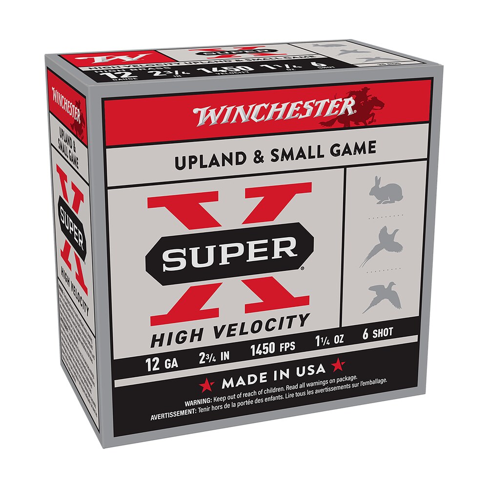 winchester ammo x12hv6 super x high velocity 12gauge 2.75" 1 1/4oz 6shot 25 per box/10 case Winchester Ammo X12HV6 Super X High Velocity 12Gauge 2.75" 1 1/4oz 6Shot 25 Per Box/10 Case Sports South item 163267