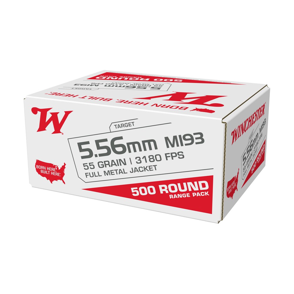winchester ammo wm193500 m193 5.56mm 55gr full metal jacket 500 per box/2 case Winchester Ammo WM193500 M193 5.56mm 55gr Full Metal Jacket 500 Per Box/2 Case Sports South item 163277