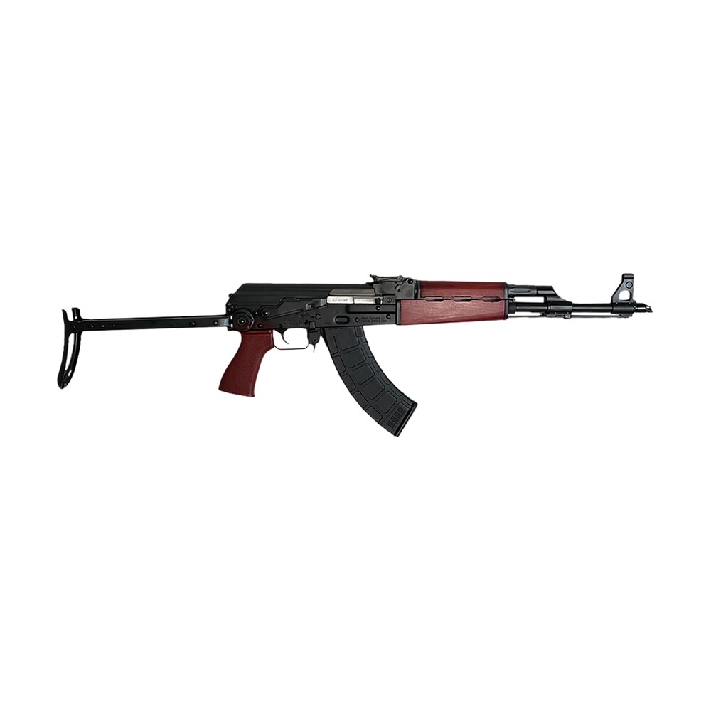 zastava arms usa zr7762ufsr zpapm70 7.62x39mm 30+1 16.30" black threaded barrel, black 1.5mm bulged trunnion receiver, serbian red wood handguard, black wood underfolding stock, serbian red wood grip Zastava Arms Usa ZR7762UFSR ZPAPM70 7.62x39mm 30+1 16.30" Black Threaded Sports South item 163401