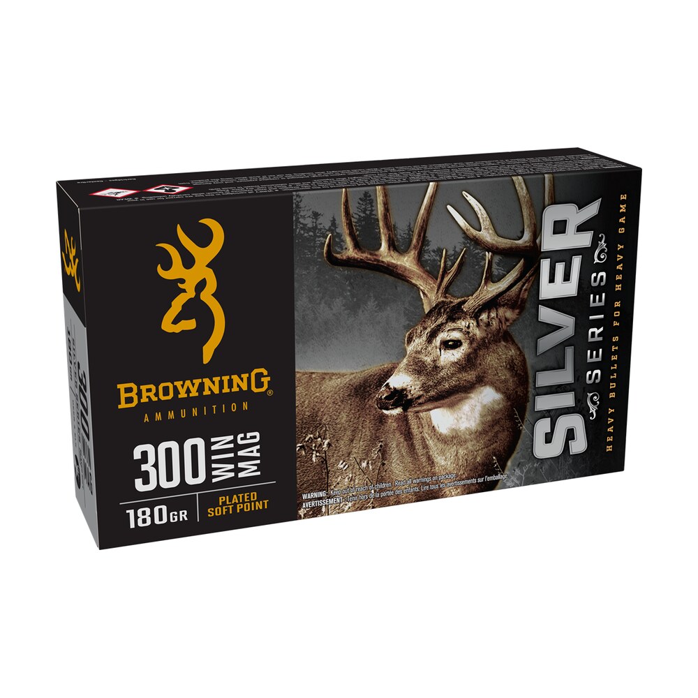 browning ammo b192603001 silver 300win mag 180gr plated soft point 20 per box/10 case Browning Ammo B192603001 Silver 300Win Mag 180gr Plated Soft Point 20 Per Box/10 Case Sports South item 163448