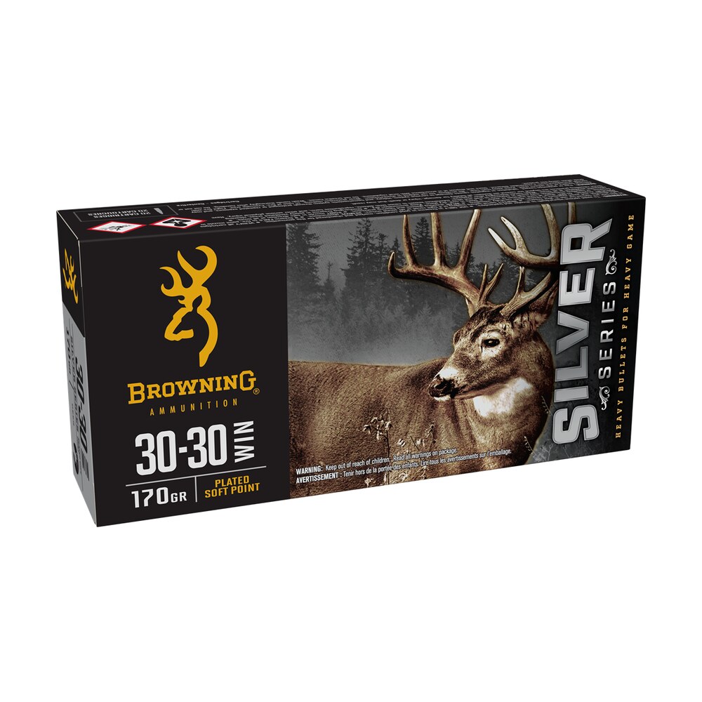 browning ammo b192630301 silver 30 30win 170gr plated soft point 20 per box/10 case Browning Ammo B192630301 Silver 30-30Win 170gr Plated Soft Point 20 Per Box/10 Case Sports South item 163450