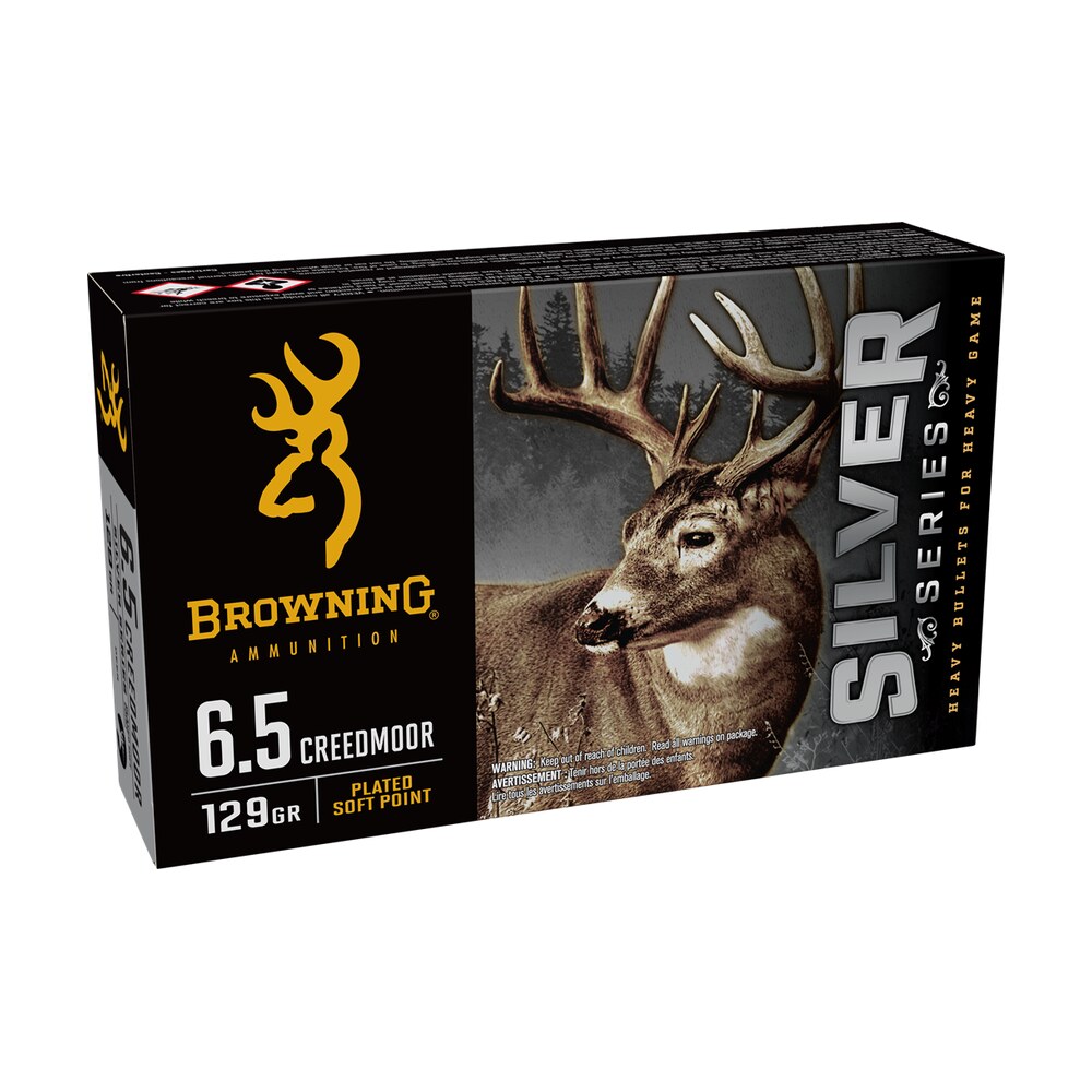 browning ammo b192600651 silver 6.5creedmoor 129gr plated soft point 20 per box/10 case Browning Ammo B192600651 Silver 6.5Creedmoor 129gr Plated Soft Point 20 Per Box/10 Case Sports South item 163453