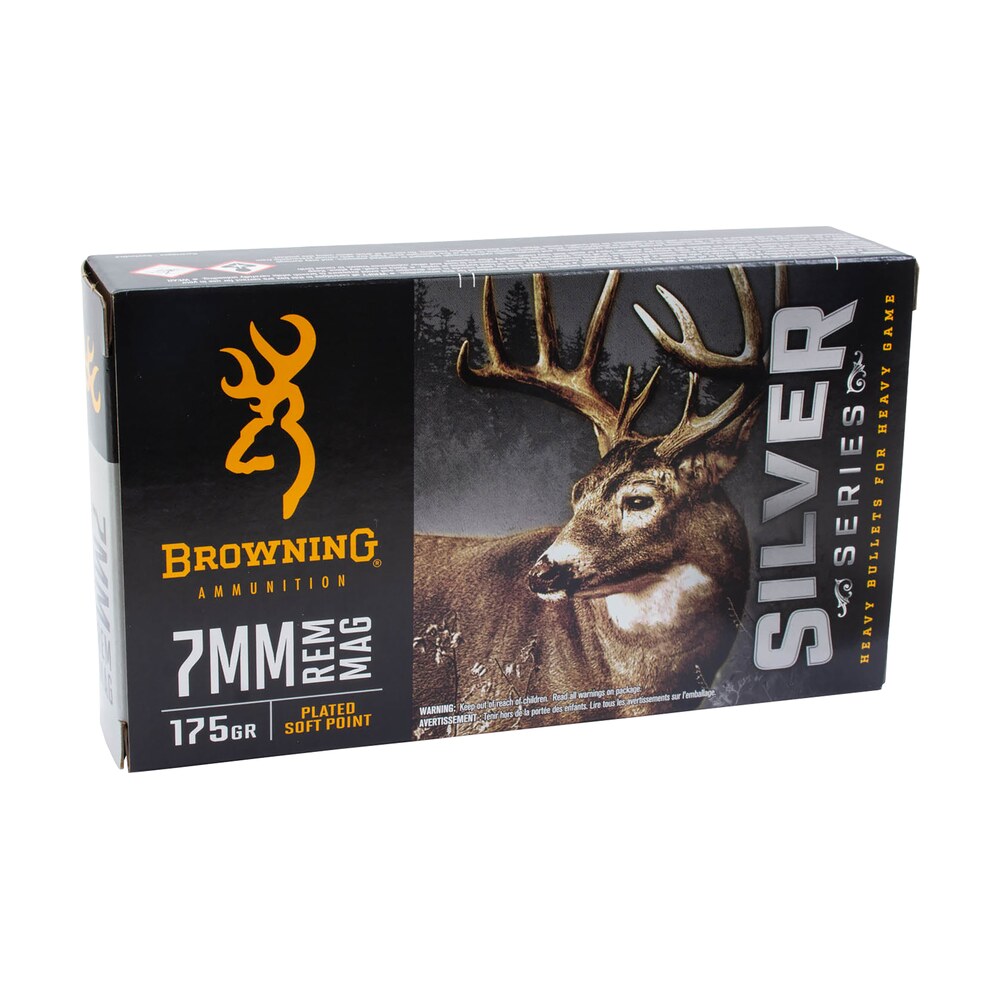 browning ammo b192600071 silver 7mmrem mag 175gr plated soft point 20 per box/10 case Browning Ammo B192600071 Silver 7mmRem Mag 175gr Plated Soft Point 20 Per Box/10 Case Sports South item 163455