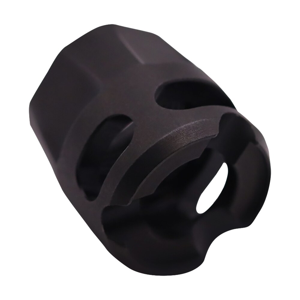 true precision inc tpymicrobl micro compensator y type black nitride 416r stainless steel 1/2"x28 threads 9mm/380 acp True Precision Inc TPYMICROBL Micro Compensator Y-Type Black Nitride 416R Stainless Steel Sports South item 163526