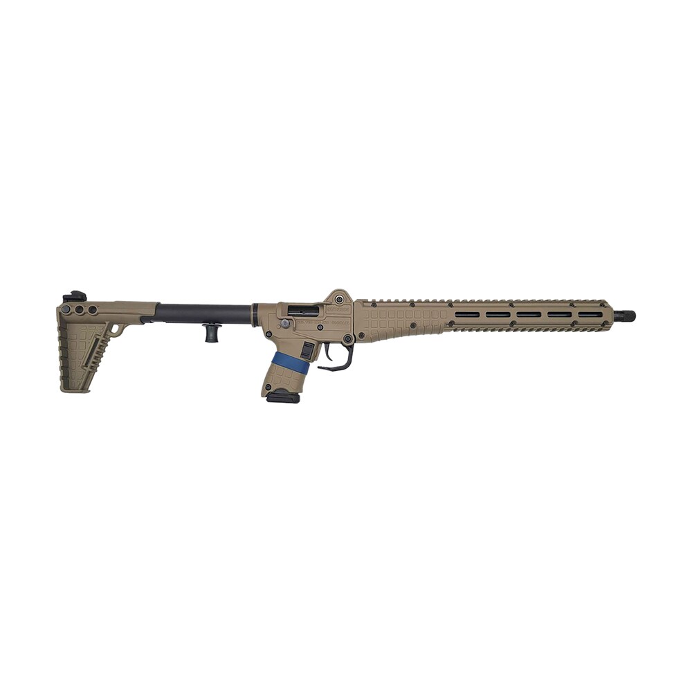 kel tec sub2k9glktan sub2000 gen3 9mm luger 15+1 16.15" black steel threaded barrel, tan picatinny rail aluminum receiver, black synthetic folding stock, black polymer grip Kel-Tec SUB2K9GLKTAN SUB2000 Gen3 9mm Luger 15+1 16.15" Black Steel Threaded Sports South item 163598