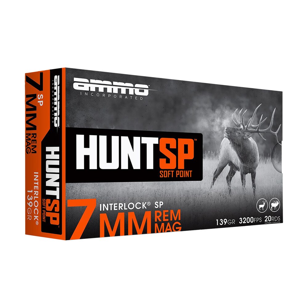 ammo inc 7mm139spa20 hunt 7mm 139gr soft point 20 per box/10 case Ammo Inc 7MM139SPA20 Hunt 7mm 139gr Soft Point 20 Per Box/10 Case Sports South item 163666