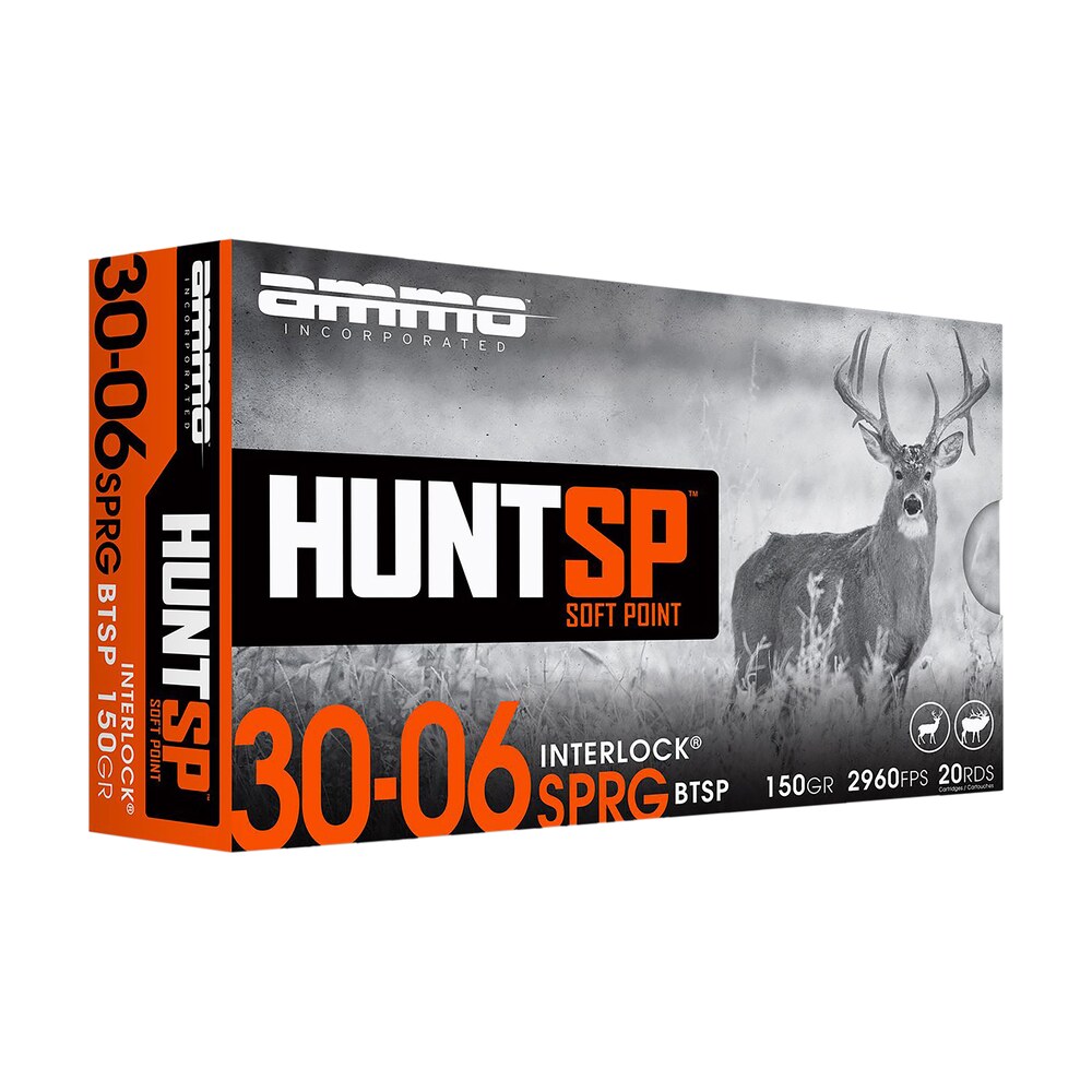 ammo inc 3006150spa20 hunt 30 06springfield 150gr soft point 20 per box/10 case Ammo Inc 3006150SPA20 Hunt 30-06Springfield 150gr Soft Point 20 Per Box/10 Case Sports South item 163669