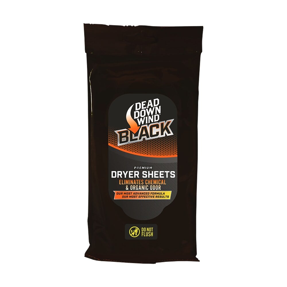 dead down wind 117019 black premium dryer sheets odor eliminator unscented scent dryer sheet 40 count Dead Down Wind 117019 Black Premium Dryer Sheets Odor Eliminator Unscented Scent Dryer Sheet 40 Sports South item 163748