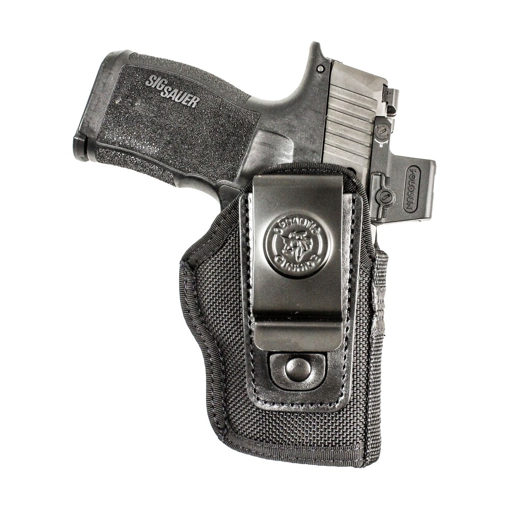 desantis gunhide n87bj9yz0 pro stealth iwb black nylon sig sauer p365 w/red dot ambidextrous DeSantis Gunhide N87BJ9YZ0 Pro Stealth IWB Black Nylon Sig Sauer P365 Sports South item 163875