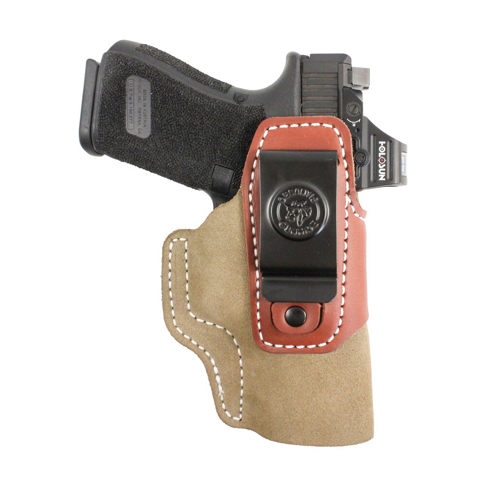 desantis gunhide 215nje1z0 transit iwb natural kydex/leather belt clip glock 26/27/33 ambidextrous DeSantis Gunhide 215NJE1Z0 Transit IWB Natural Kydex/Leather Belt Clip Glock 26/27/33 Sports South item 163881
