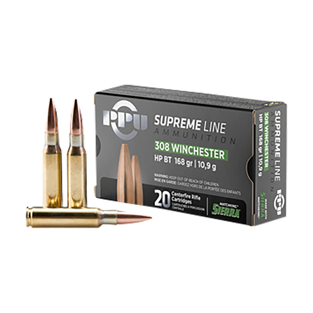 tr&z ppmk308 supreme line 308 win 168 gr sierra matchking bthp 20 per box/ 10 case TR&Z PPMK308 Supreme Line 308 Win 168 gr Sierra MatchKing BTHP 20 Per Box/ 10 Case Sports South item 163915