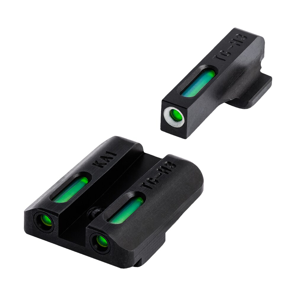 truglo tg13ka1a tfx black | green tritium & fiber optic white outline front sight green tritium & fiber optic rear sight kahr arms TruGlo TG13KA1A TFX Black | Green Tritium & Fiber Optic White Outline Front Sight Green Sports South item 164001