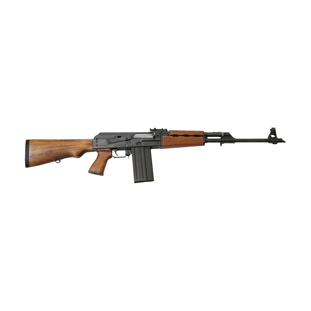 zastava arms usa zr77308w zpap m77 308 win/7.62x51mm 20+1 19.70" black threaded barrel, 1.5mm bulged trunnion receiver, battleworn beechwood stock & grip Zastava Arms Usa ZR77308W ZPAP M77 308 Win/7.62x51mm 20+1 19.70" Black Threaded Sports South item 164150