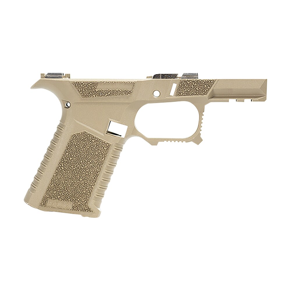 sct manufacturing 0225020100ia sub compact compatible w/ glock 43x/48 flat dark earth polymer frame aggressive texture grip includes locking block Sct Manufacturing 0225020100IA Sub Compact Compatible Sports South item 164303