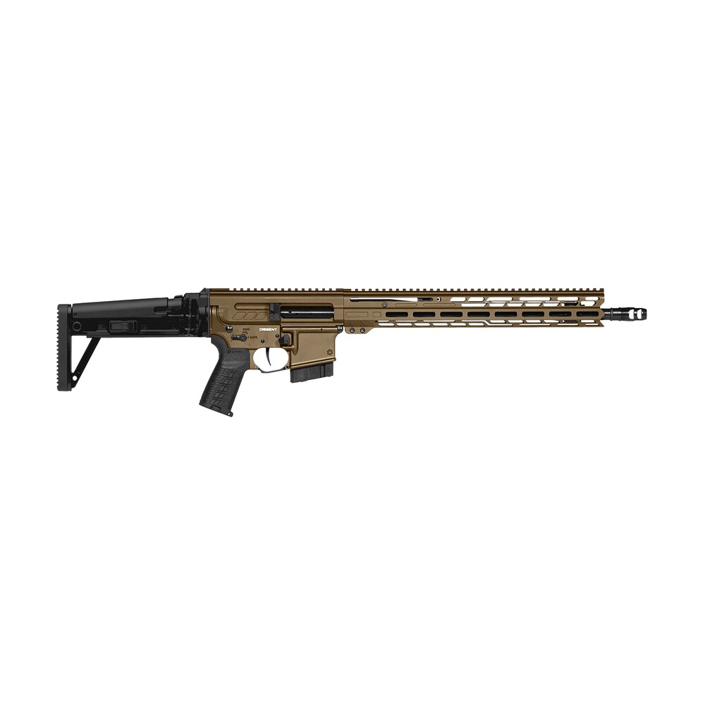cmmg 28a490fmb dissent mk4 22 arc 10+1 16.10" midnight bronze cerakote picatinny rail aluminum receiver, m lok handguard, black cmmg dissent side folding stock, zeroed drop in single stage trigger CMMG 28A490FMB Dissent MK4 22 ARC 10+1 16.10" Midnight Bronze Cerakote Picatinny Rail Aluminum Sports South item 164447