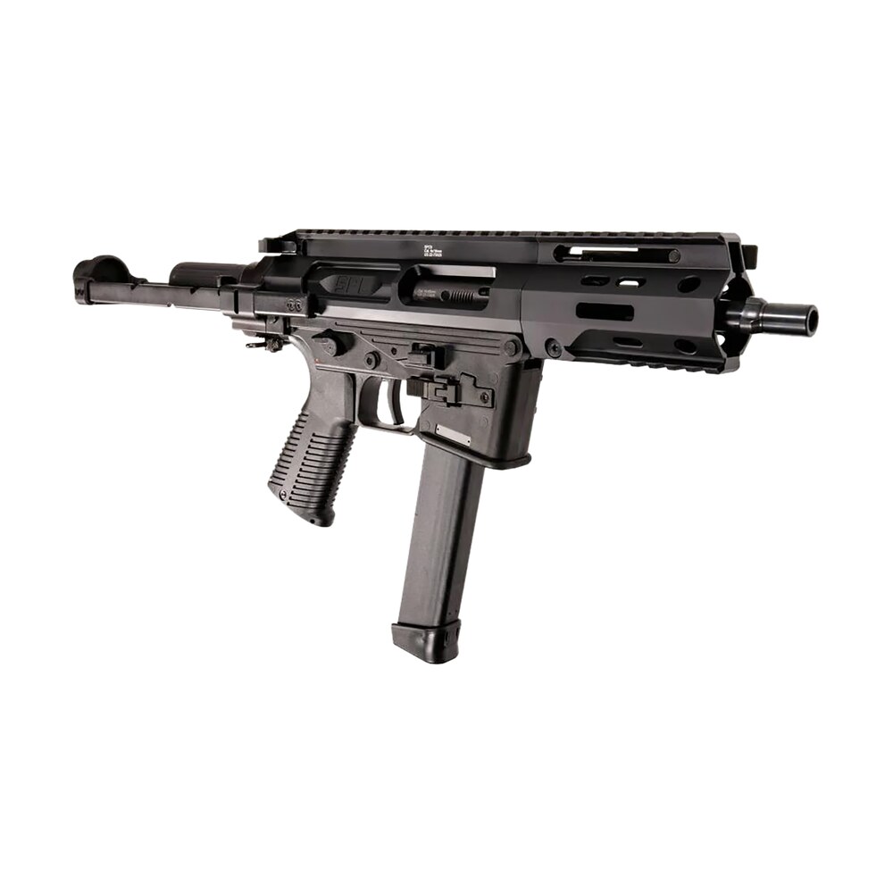 b&t firearms bt500003pdwgtb spc 9mm luger 33+1 6.5" black steel barrel, aluminum brace adapter, black polymer grip B&T Firearms BT500003PDWGTB SPC 9mm Luger 33+1 6.5" Black Steel Sports South item 164517