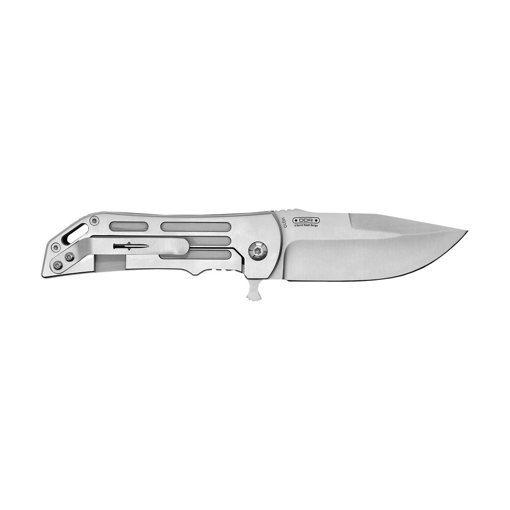 camillus 19643 dominator ii 3" folding drop point plain titanium bonded 420 stainless steel blade, silver carbon fiber/ss handle Camillus 19643 Dominator II 3" Folding Drop Point Plain Titanium Bonded 420 Stainless Steel Sports South item 164749