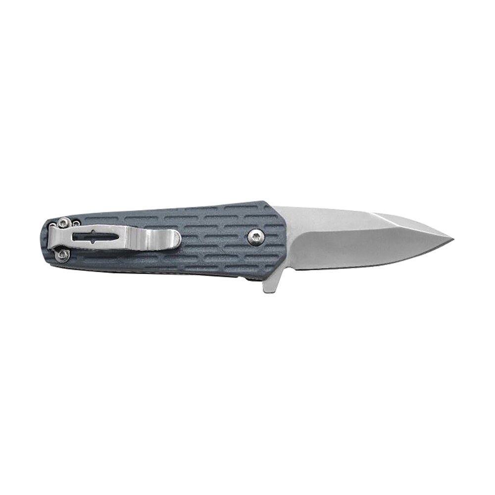 camillus 19399 wedge 2.25" folding spear point plain silver carbonitride titanium 420 stainless steel blade, blue textured gfn handle Camillus 19399 Wedge 2.25" Folding Spear Point Plain Silver Carbonitride Titanium 420 Stainless Sports South item 164754