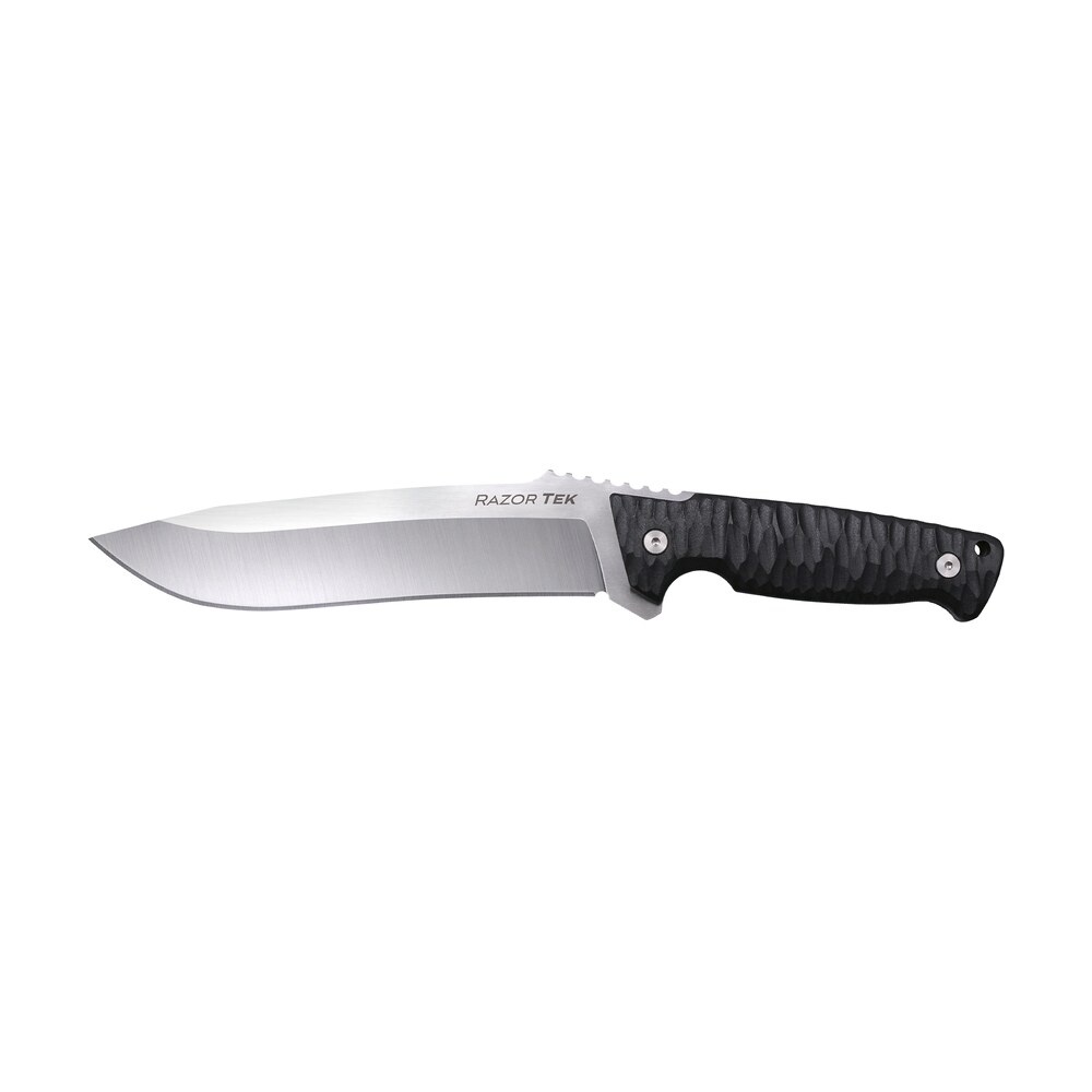 cold steel csfx65rzr razor tek edc 6.50" fixed clip point plain satin 4116 krupp ss blade, 6.13" black textured Cold Steel CSFX65RZR Razor Tek EDC 6.50" Fixed Clip Point Plain Satin 4116 Krupp SS Blade, Sports South item 164897
