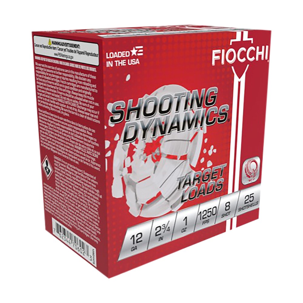 fiocchi 12sd1x8 shooting dynamics 12gauge 2.75" 1oz 8shot 25 per box/10 case Fiocchi 12SD1X8 Shooting Dynamics 12Gauge 2.75" 1oz 8Shot 25 Per Box/10 Case Sports South item 164993